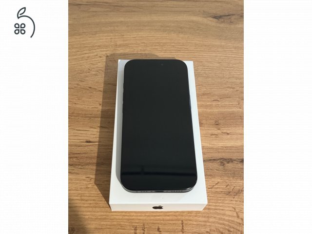 iPhone 16 Pro 256 GB Fekete Titán - Kártyafüggetlen, Garanciával, 94% Akkumulátor
