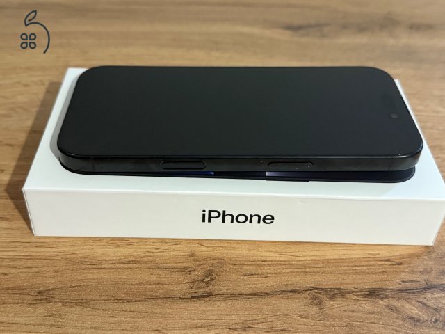 iPhone 16 Pro 256 GB Fekete Titán - Kártyafüggetlen, Garanciával, 94% Akkumulátor