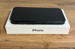 iPhone 16 Pro 256 GB Fekete Titán - Kártyafüggetlen, Garanciával, 94% Akkumulátor