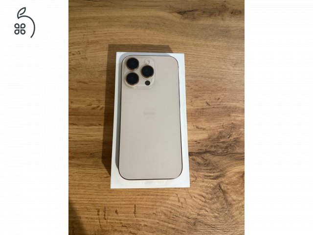 iPhone 16 Pro 256 GB Sivatag Titán - Kártyafüggetlen, Garanciával, 96% Akkumulátor