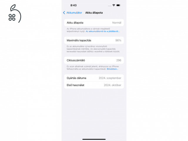 iPhone 16 Pro 256 GB Sivatag Titán - Kártyafüggetlen, Garanciával, 96% Akkumulátor