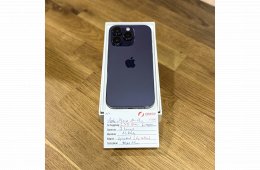 154. Apple iPhone 14 Pro - 128 GB - Deep Purple - Új akku