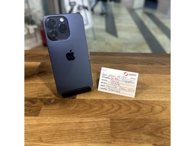 131. Apple iPhone 14 Pro - 128 GB - Deep Purple - Akku 100%