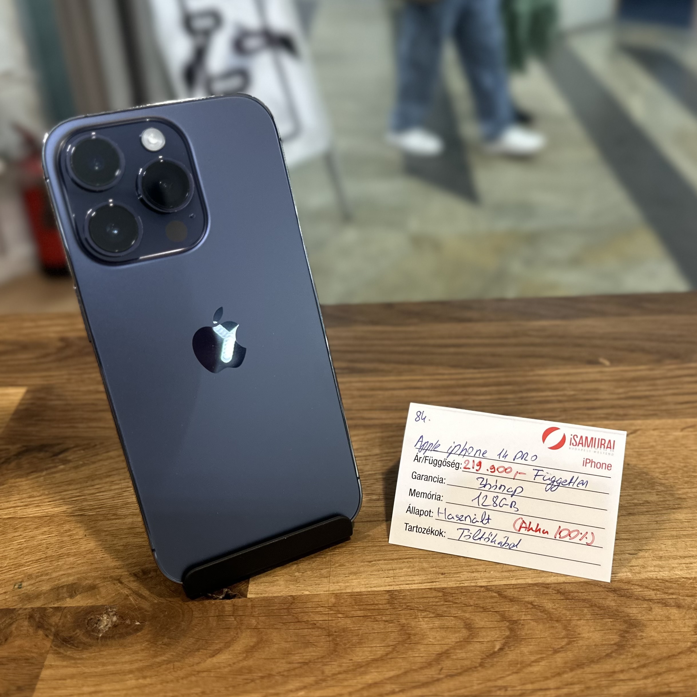 84. Apple iPhone 14 Pro - 128 GB - Deep Purple - Akku 100%