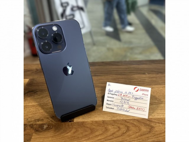 84. Apple iPhone 14 Pro - 128 GB - Deep Purple - Akku 100%