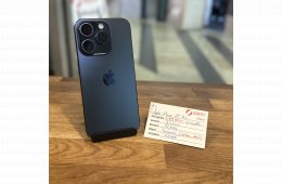 140. Apple iPhone 15 Pro - 128 GB - Kék Titán - Független-Új akku