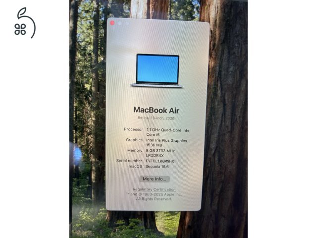 Apple Macbook Air 13 Retina 2020 Intel i5, 8GB RAM