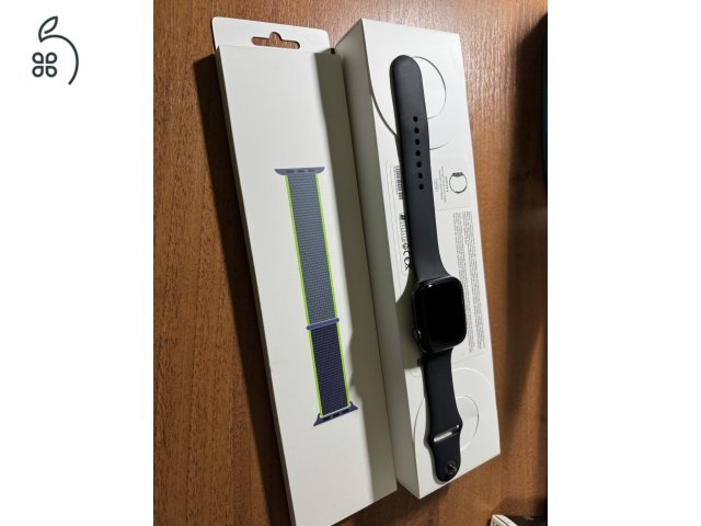Apple Watch S8 45mm Midnight blue kitűnő + ajándék apple szíj
