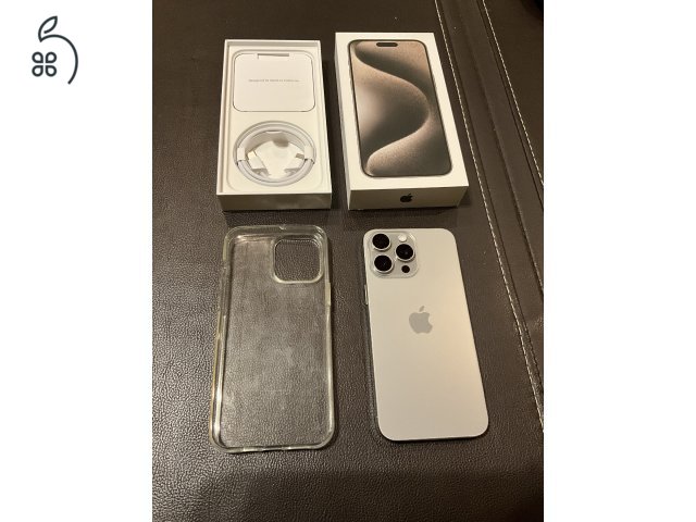iPhone 15 Pro Max 512GB extrákkal eladó