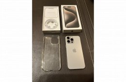iPhone 15 Pro Max 512GB extrákkal eladó