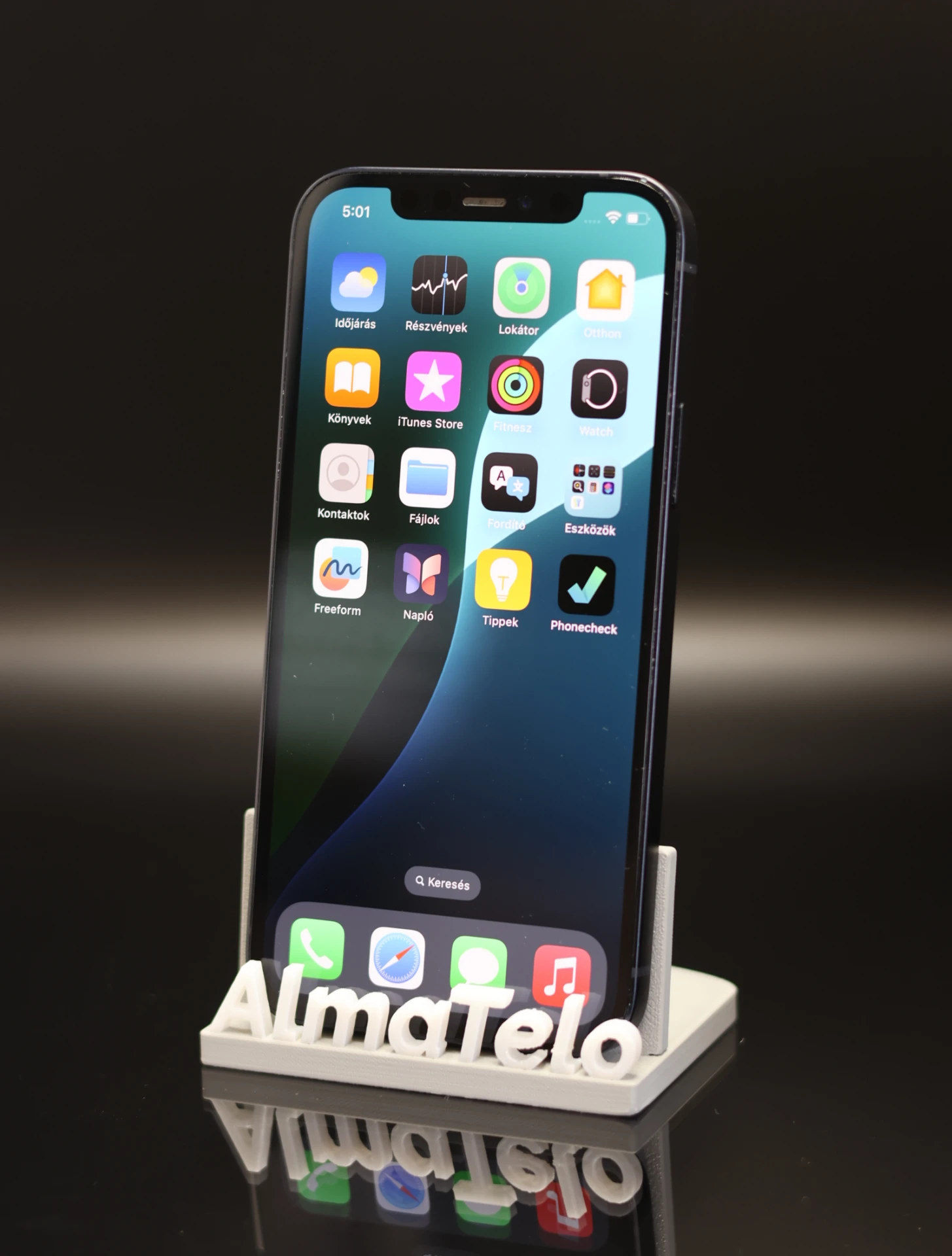 Apple iPhone 12 128 GB Black 100% akku - 12 HÓ GARANCIA