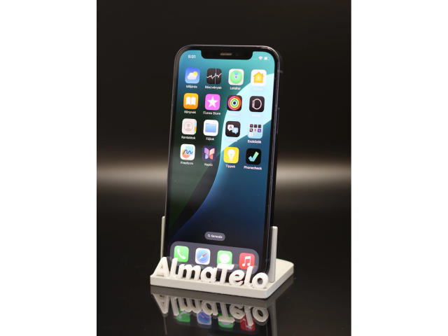 Apple iPhone 12 128 GB Black 100% akku - 12 HÓ GARANCIA
