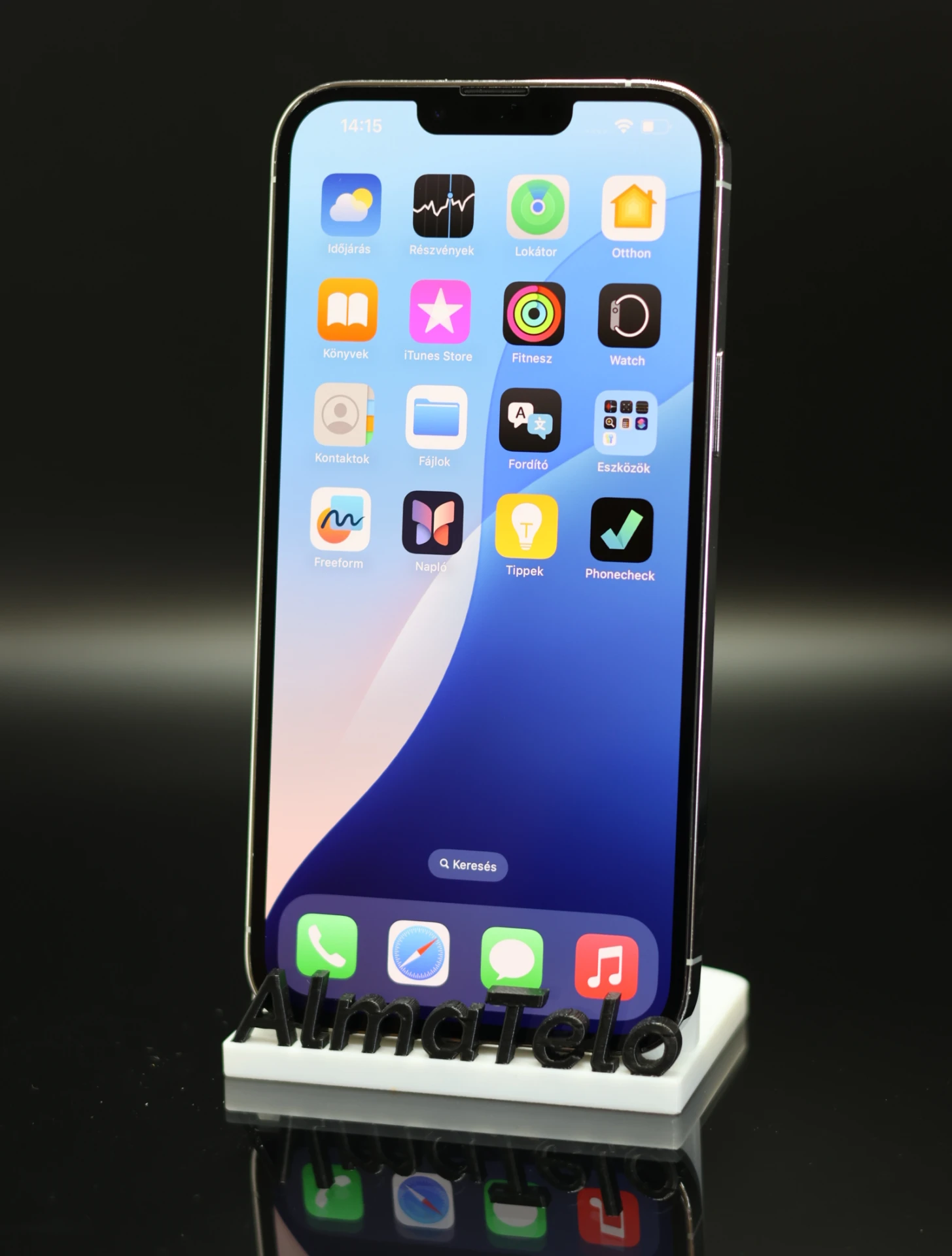 Apple iPhone 13 Pro Max 128 GB Silver 100% akku - 12 HÓ GARANCIA