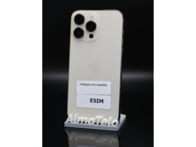 Apple iPhone 14 Pro Max 256 GB Gold 100% akku - 12 HÓ GARANCIA