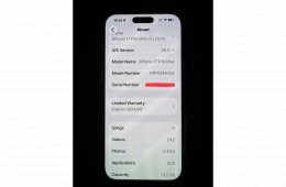 iPhone 17 Pro Max 512GB extrákkal eladó