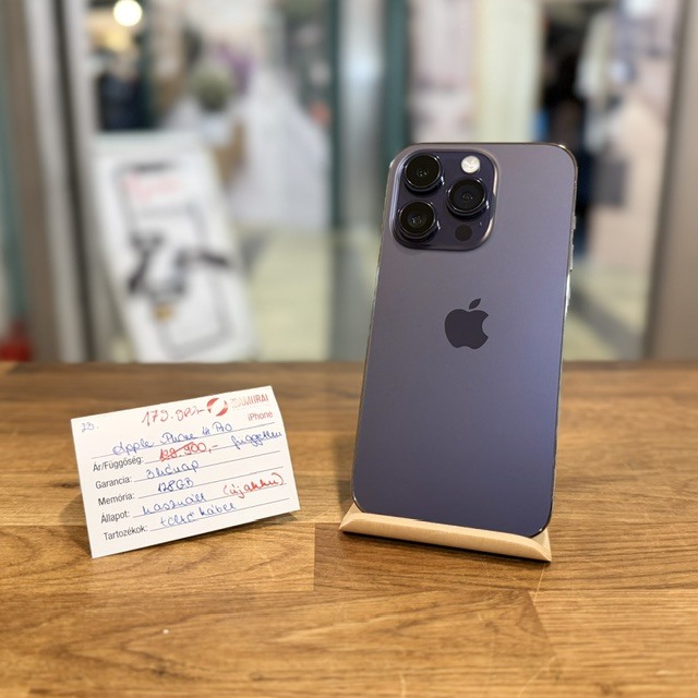 Apple iPhone 14 Pro - 128 GB – Deep Purple – Akku 100%  E-SIM ( 23.)