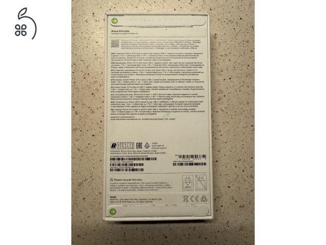 Eladó egy iPhone 16 pro max 512 Gb