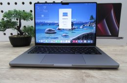 Apple MacBook Pro 14 (2023, M2 Pro) – Liquid Retina XDR, ProMotion 120 Hz – 16 GB / 500 GB – Használt, karcmentes – 97% akku (122 ciklus) – 3 hónap garancia