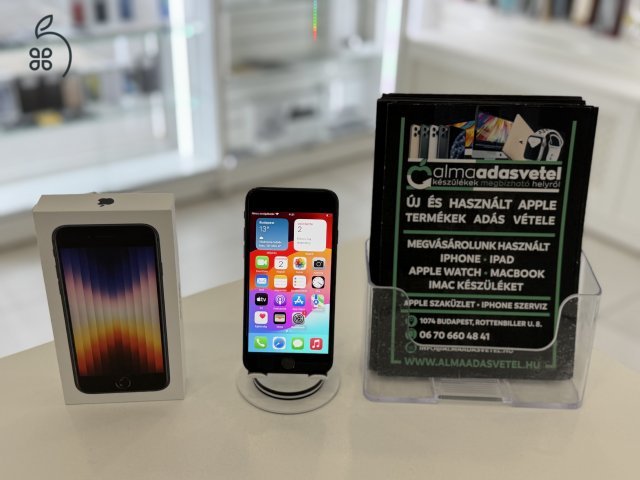 iPhone SE 64GB 2022 3Gen. Újszerű Független/1-3 hónap gar./Akku 84%6p4485
