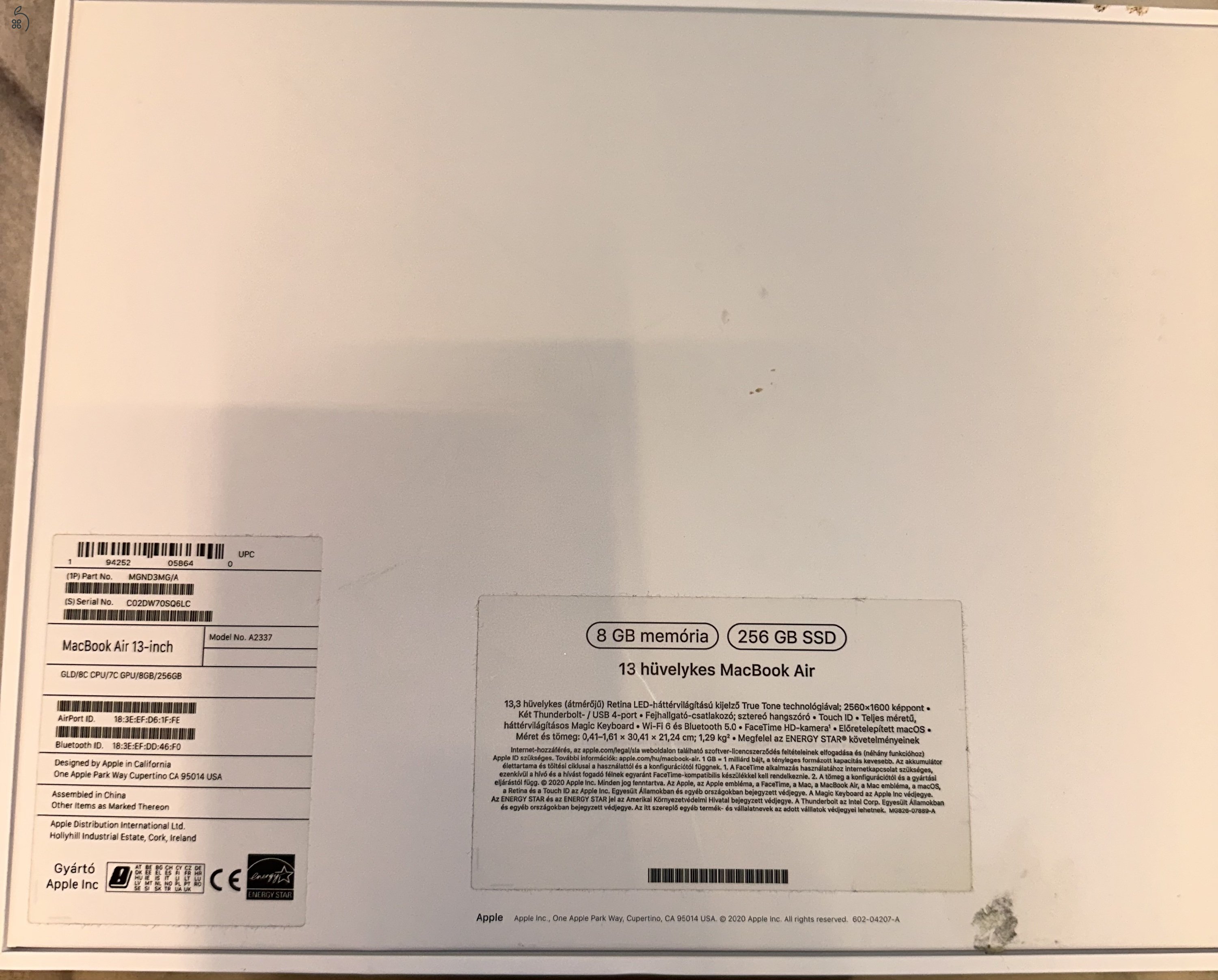 Macbook Air 2020 