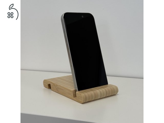 iPhone 15 Pro 128GB Silver Titanium -1 ÉV GARANCIA - Kártyafüggetlen, MS3595