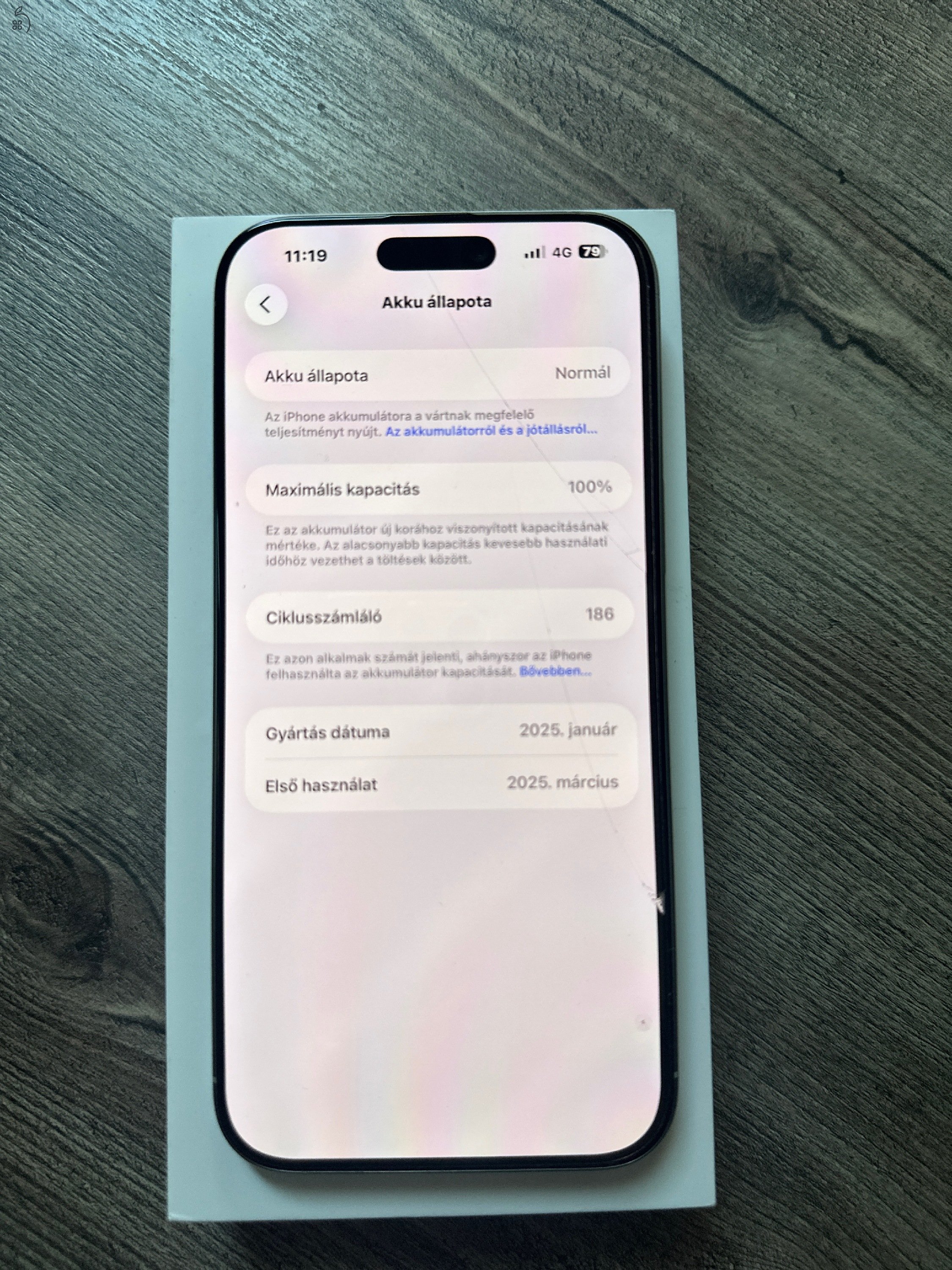 Iphone 16 pro max Karcmentes, apple Gari, 100% Akku