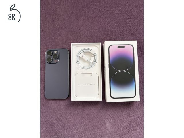 100% akku 14 iPhone Pro Deep Purple