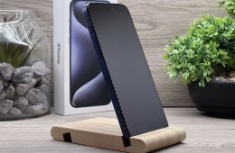 Hibátlan iPhone 15 Pro Max Blue Titanium 256GB 2 ÉV Garanciával Számlával 90% Akksi