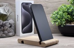 Hibátlan iPhone 15 Pro Black Titanium 128GB 2 ÉV Garanciával Számlával 90% Akksi