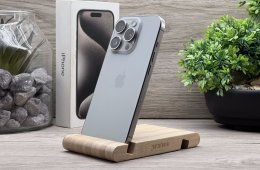 Hibátlan iPhone 15 Pro Natural Titanium 128GB 2 ÉV Garanciával Számlával 90% Akksi