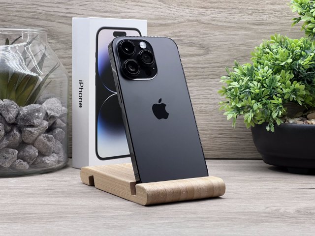 Hibátlan iPhone 14 Pro Space Black 256GB 2 ÉV Garanciával Számlával 100% Akksi