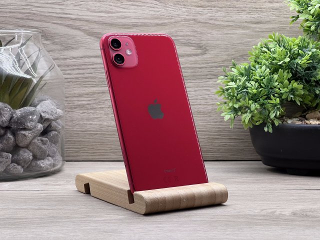 iPhone 11 Red 64GB 2 ÉV Garanciával Számlával 93% Akksi