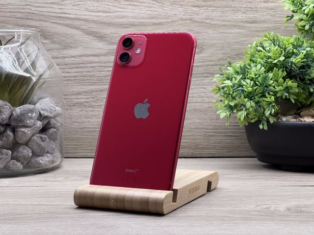 iPhone 11 Red 64GB 2 ÉV Garanciával Számlával 93% Akksi