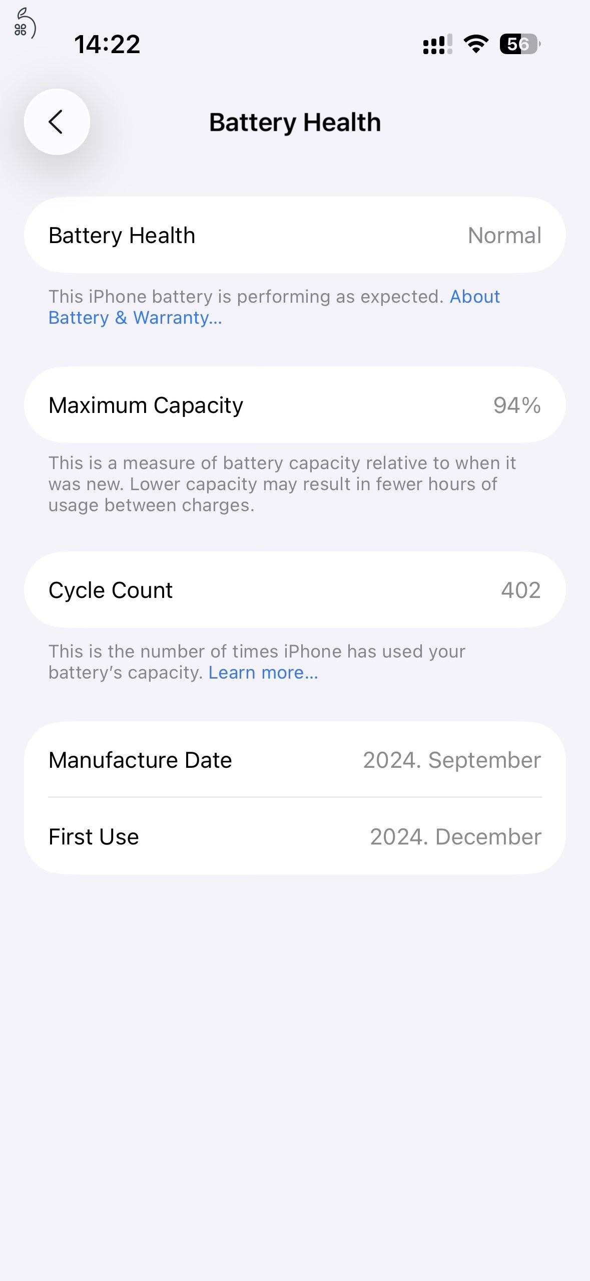 iPhone 16 256GB Ultramarin - újszerű állapot, garanciával 2025 decemberig
