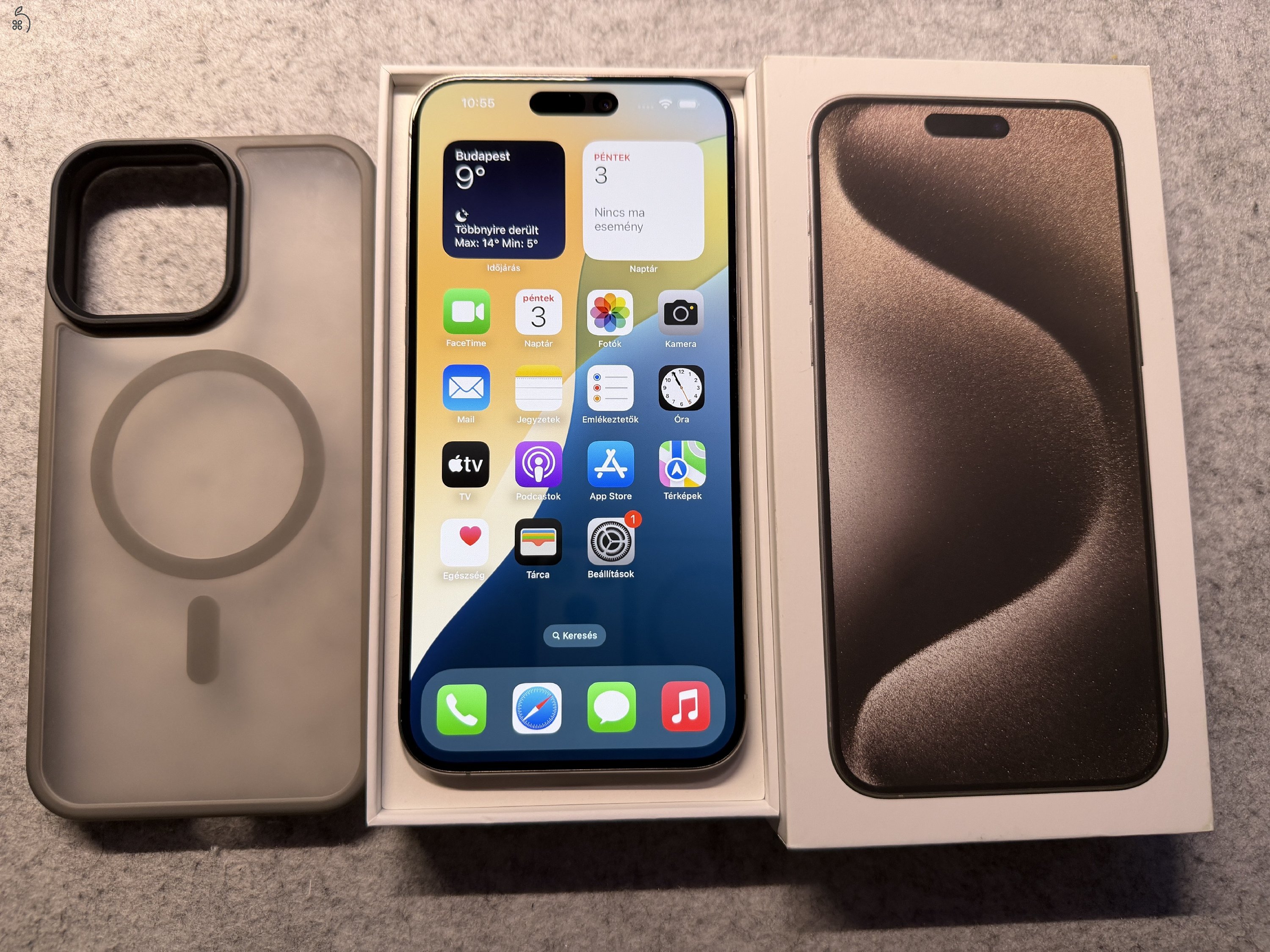 iPhone 15 Pro Max 256gb natural titanium
