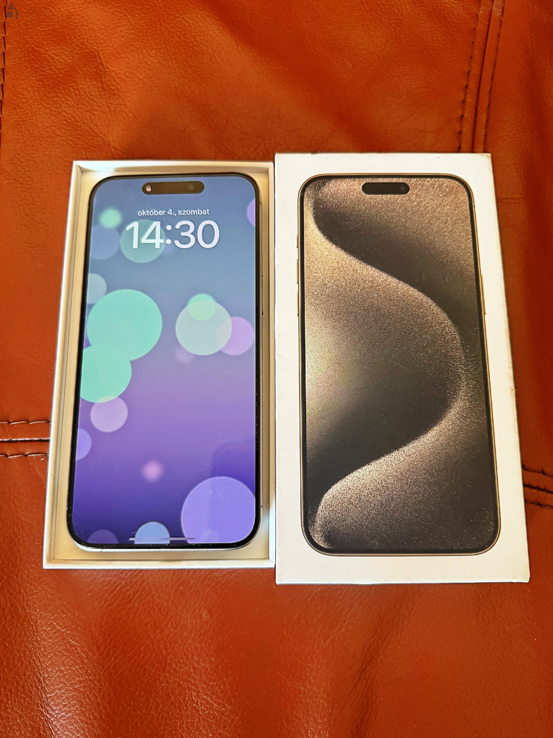 ELADÓ IPHONE 15 PRO MAX 256GB 1 ÉV GYÁRI GARANCIÁVAL! HIBÁTLAN, KACRMENTES ÁLLAPOTBAN