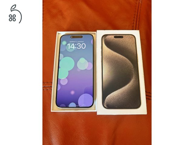 ELADÓ IPHONE 15 PRO MAX 256GB 1 ÉV GYÁRI GARANCIÁVAL! HIBÁTLAN, KACRMENTES ÁLLAPOTBAN