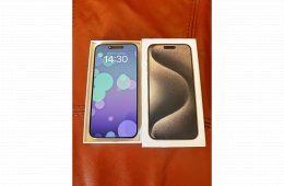 ELADÓ IPHONE 15 PRO MAX 256GB 1 ÉV GYÁRI GARANCIÁVAL! HIBÁTLAN, KACRMENTES ÁLLAPOTBAN