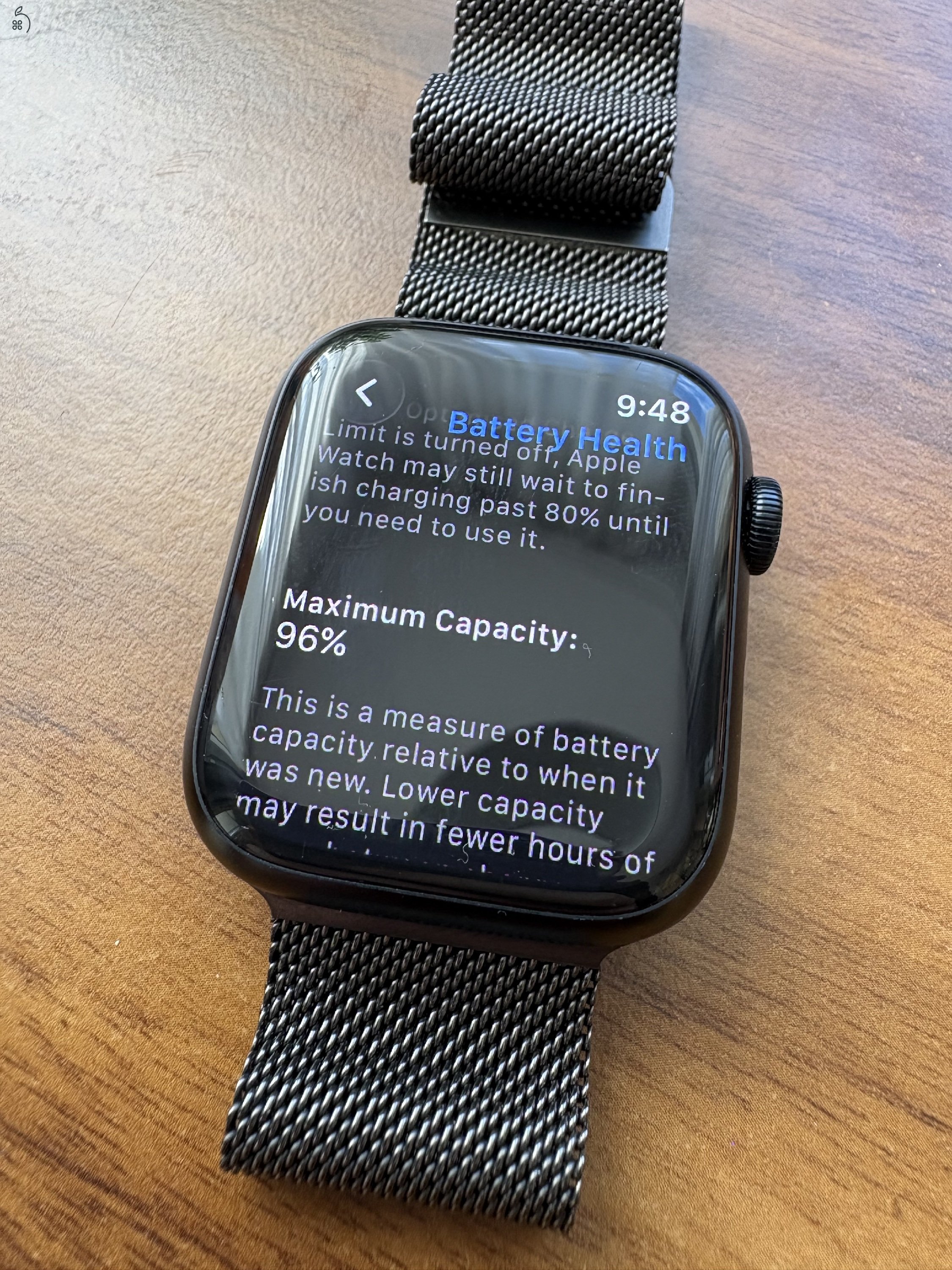Apple Watch Series 9 - milánói/milanese szíjjal
