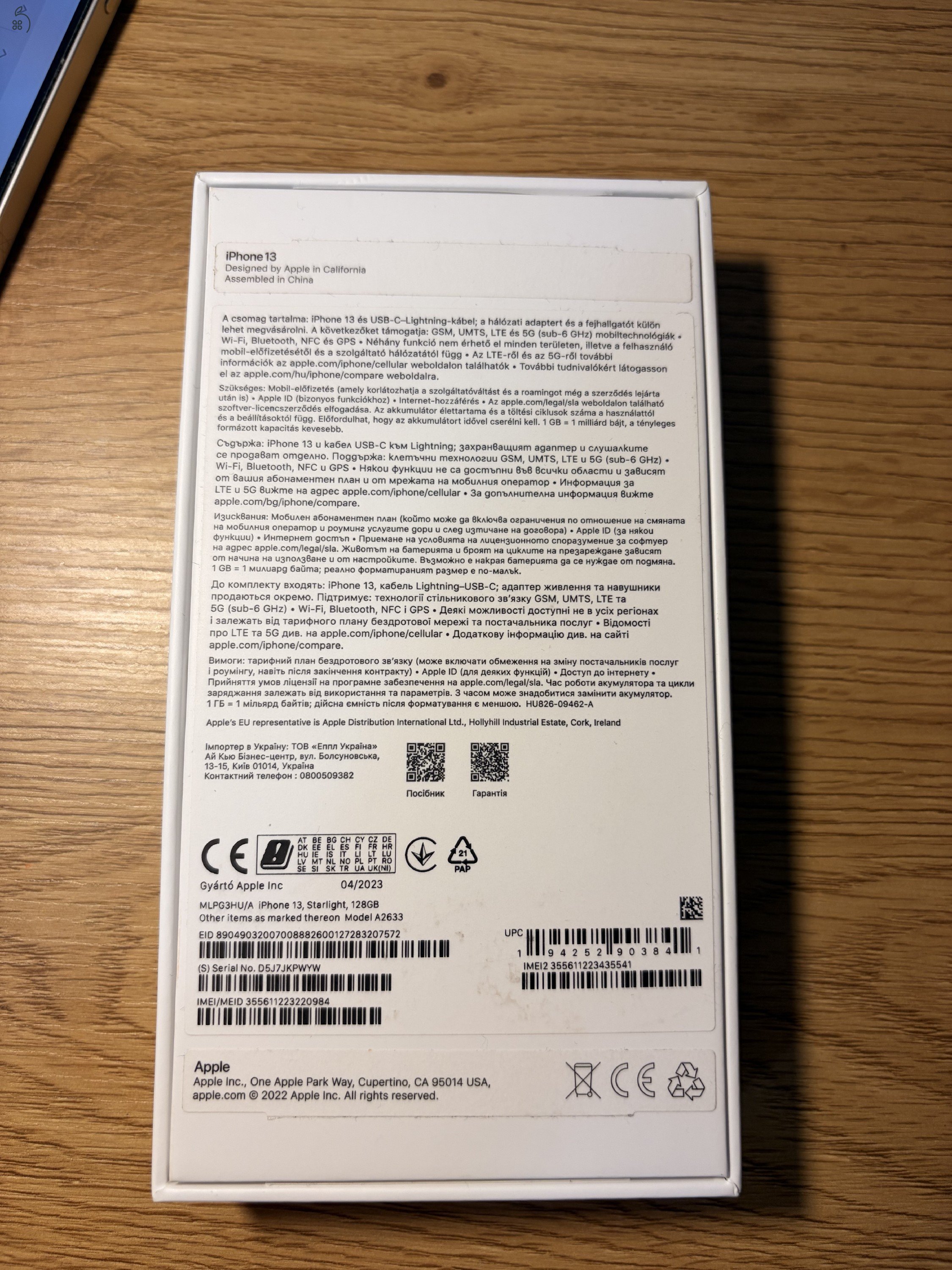 Iphone 13 128GB csillagfény 87% akku