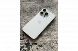 iPhone 16 Pro 256 GB – Fehér Titán – Újszerű állapot, még 2 év jótállás