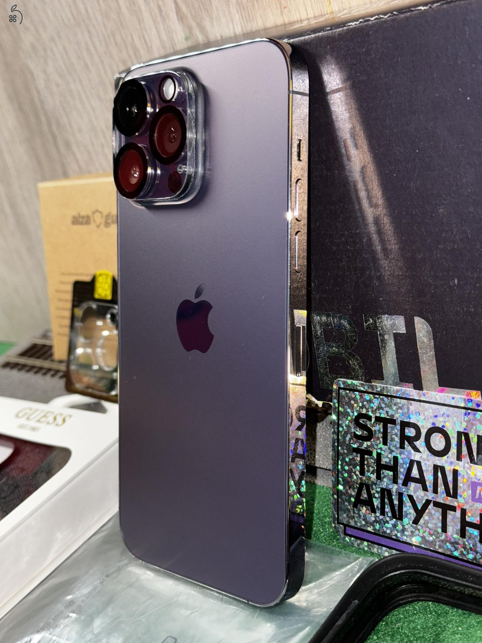 Apple iPhone 14 ProMax mobiltelefon, karcmentes, hibátlan, újszerű állapotban, sok + ajándékkal !!!