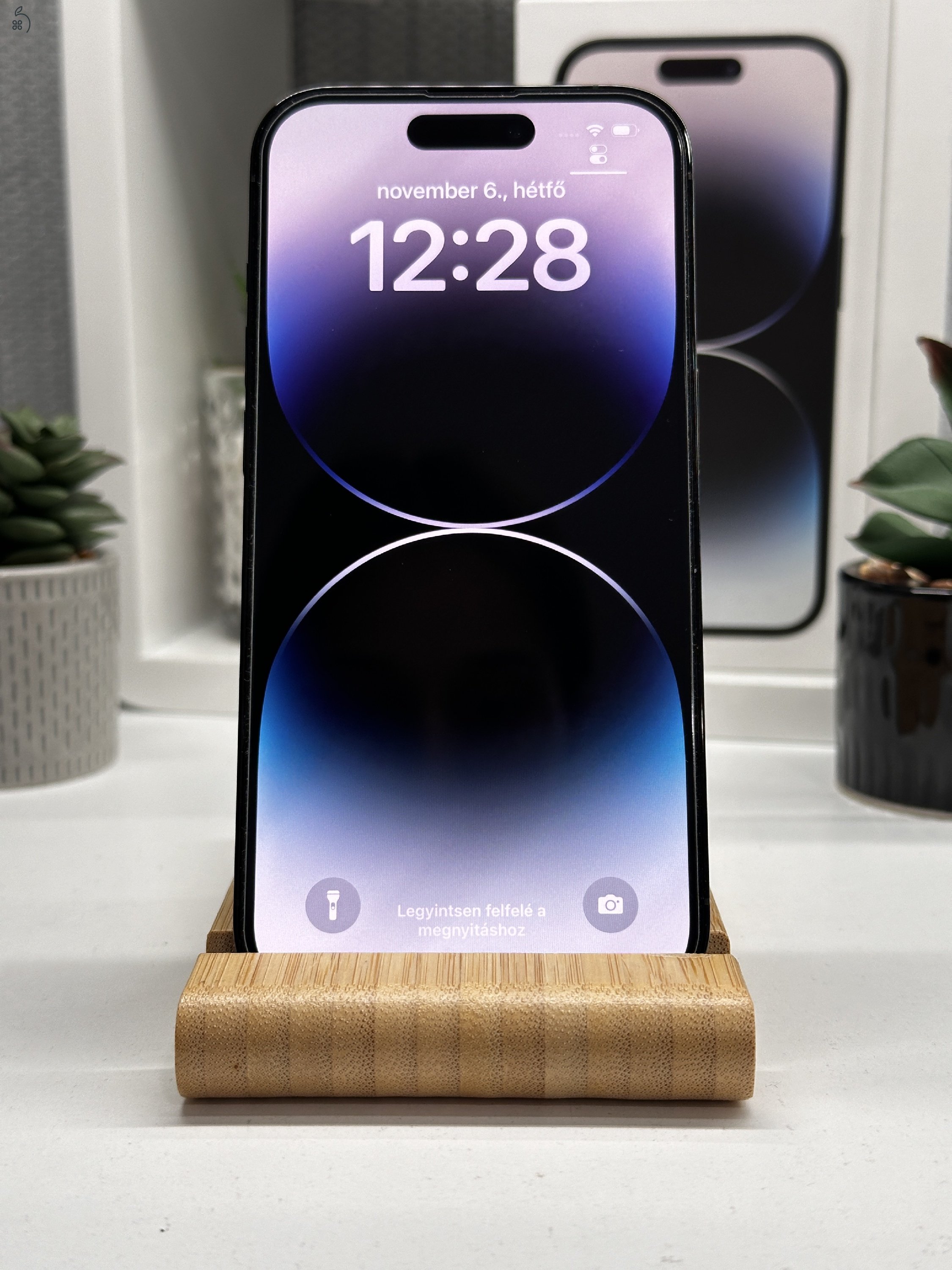 iPhone 14 Pro 128GB Fekete, Független - 1 Év Garancia, Számla