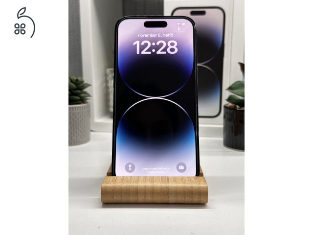 iPhone 14 Pro 128GB Fekete, Független - 1 Év Garancia, Számla