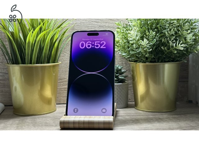 iPhone 14 Pro Max 128GB Lila, Független - 1 Év Garancia, Számla