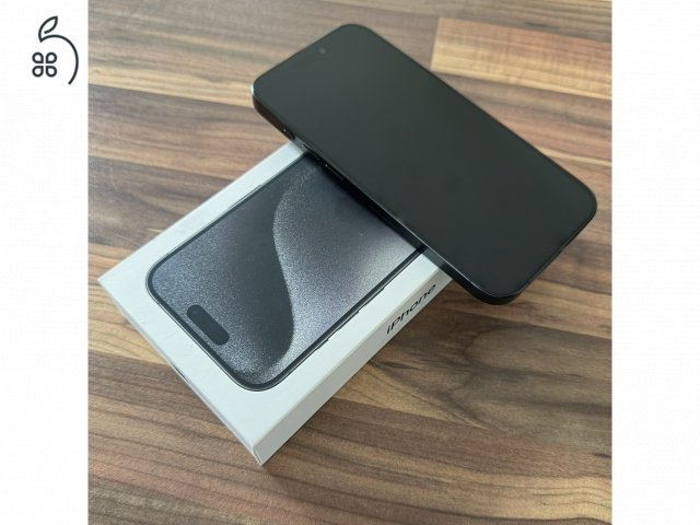 iPhone 15 PRO 128GB Black Titanium újszerű