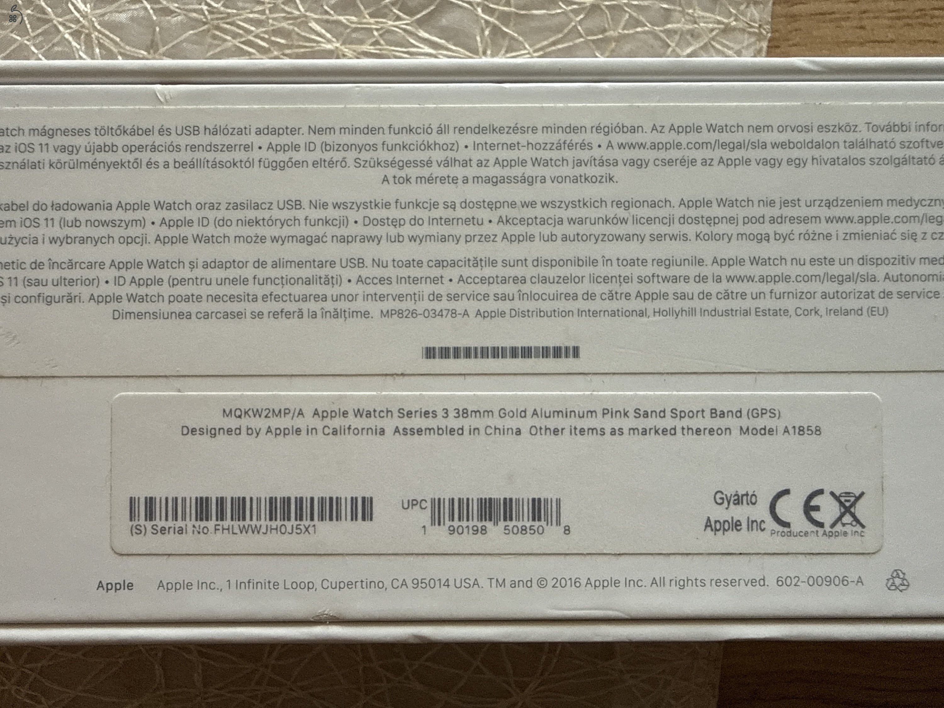 Apple watch series 3 38 mm