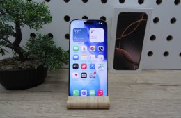 Apple iPhone 16 Pro Max – Desert Titanium – Titán dizájn, Pro kamera, 120 Hz ProMotion – 256 GB – Használt, karcmentes – 90% akku – Garancia 3 hónap