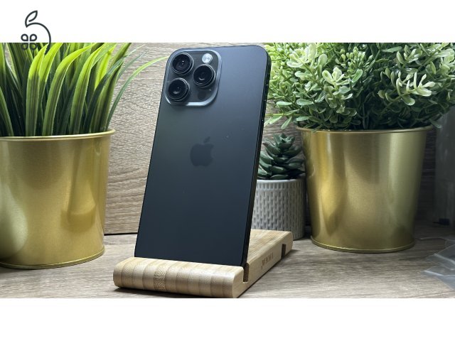  iPhone 15 Pro Max 512GB Fekete, Független - 1 Év Garancia, Számla 