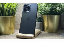  iPhone 15 Pro Max 512GB Fekete, Független - 1 Év Garancia, Számla 